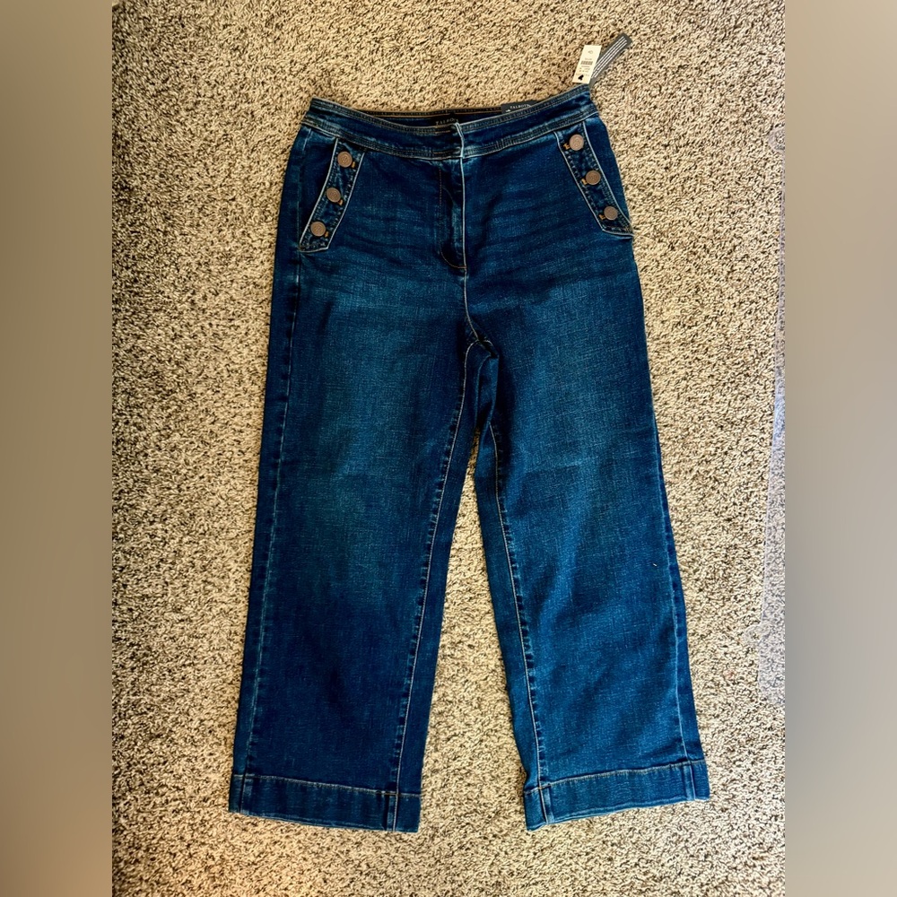 Talbots Dark Blue Flare Jeans